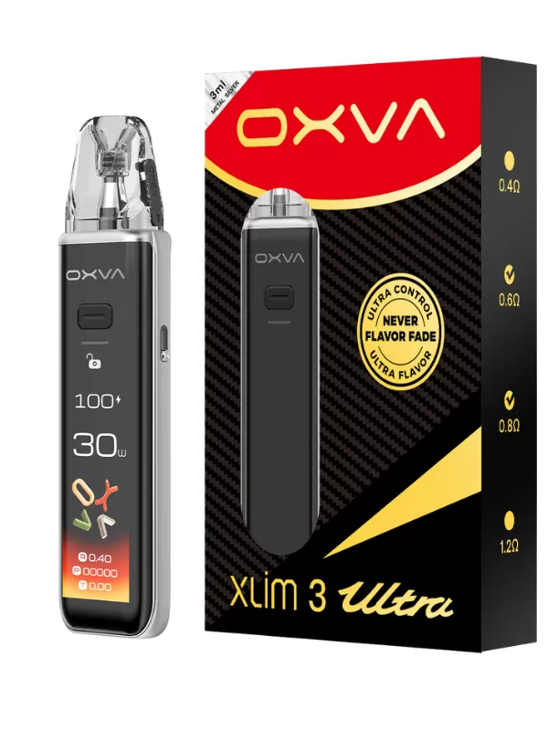 OXVA Xlim 3 ULTRA Pod Kit - Metal Silver - Nykecigs - Image 3