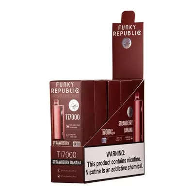 BULK Funky Republic Ti7000 Box of 5 – Smart Disposable Vape by (ELF BAR) EBDESIGN