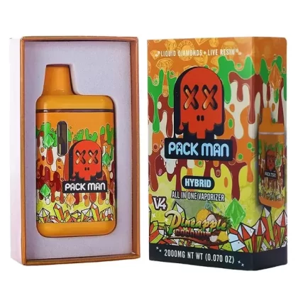Pineapple Coconut Pack Man V4 Liquid Diamonds Live Resin Vaporizer 2000MG