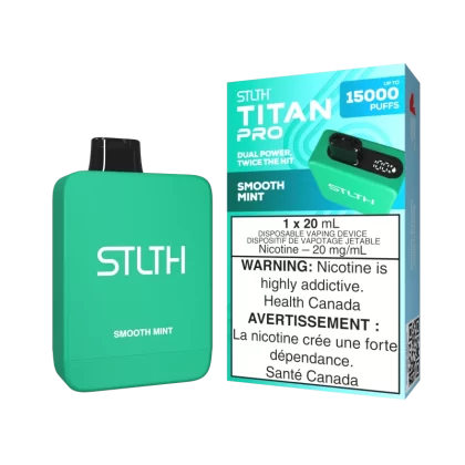 STLTH TITAN PRO - Smooth Mint - 20 mg/mL (wholeseller) - Excise ON, 20 mg/mL (wholeseller) - Excise MB