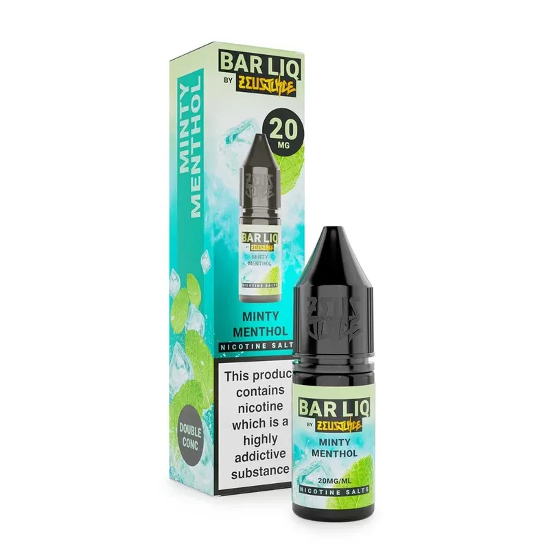 Minty Menthol Nic Salt Bar Liq By Zeus Juice