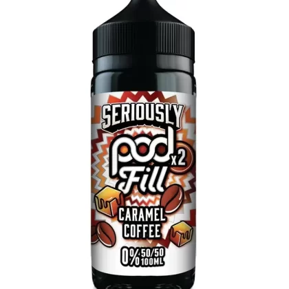 DOOZY SERIOUSLY PODFILL CARAMEL COFFEE 100ML SHORTFILL E-LIQUID