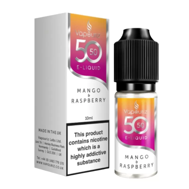 Mango & Raspberry E-Liquid 50/50 Series by Vapouriz (10ml) - 6mg