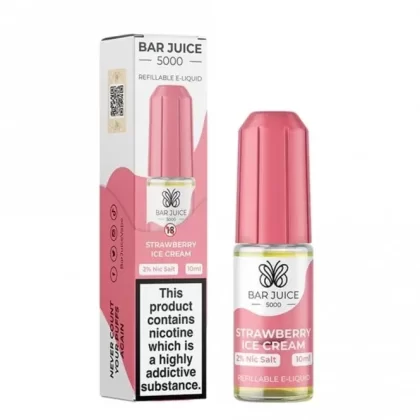 Bar Juice Strawberry Ice Cream Nic Salt E Liquid (10ml)