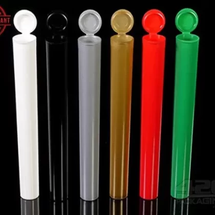 Squeezetops® 140mm Opaque Child Resistant J-Tubes (075600-CR) 1400/Box