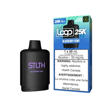 STLTH LOOP 25K Pod Pack - Blueberry Kiwi - 20 mg/mL (wholeseller) (SK) - Excise FED (FAFA48)