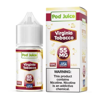 Pod Juice SALT - Virginia Tobacco - 30ML E-Liquid - 55MG