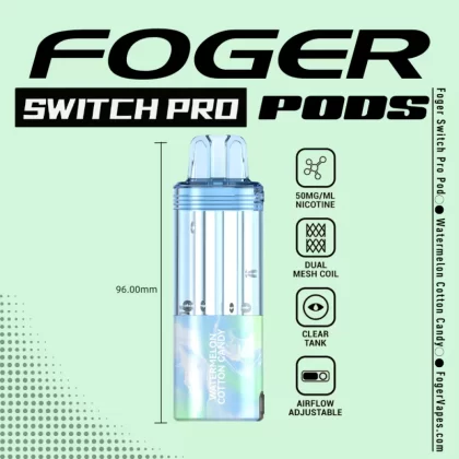 Watermelon Cotton Candy – Foger Switch Pro Pod | 30K Puffs