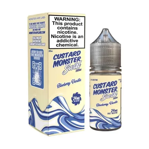 Custard Monster Swirl Edition Blueberry Vanilla Salt 30ml E-Juice