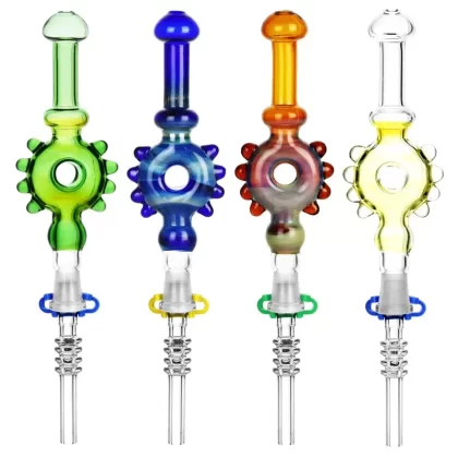 “D’Oh!” 7.5 Inch Studded Donut Dab Straw