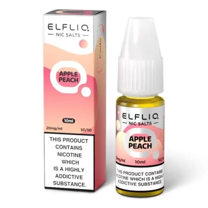 Apple Peach Elfliq Nic Salt Elf Liq E-Liquid 5mg, 10mg, 20mg – 5pks, 10pks & 20pks