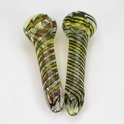 5 Inches Soft Glass Hand Pipe Pack of 2