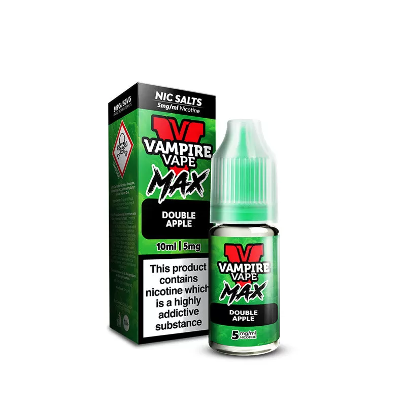 Vampire Vape MAX Double Apple Nic Salt E-Liquid 10ml - Image 2