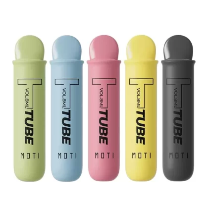 MOTI TUBE 3000 Disposable Vape 3000 Puffs - Flavor#LEMON ICE CREAM>PEACH LEMON>SPEARMINT>KIWI GUAVA>ALOE GRAPE>BLUE RAZZ ICE>CITRIC BERRIES>LUSH ICE>LYCHEE ICE>PEACH ICE