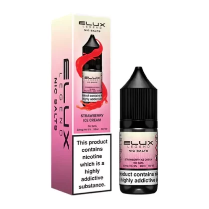 Strawberry Ice Cream Elux Nic salt E-liquid 10ml