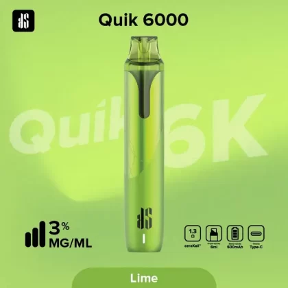 KS QUIK 6000 Puffs Disposable Vape – 600mAh, 6ml, NIC30, CERAKOIL 1.30
