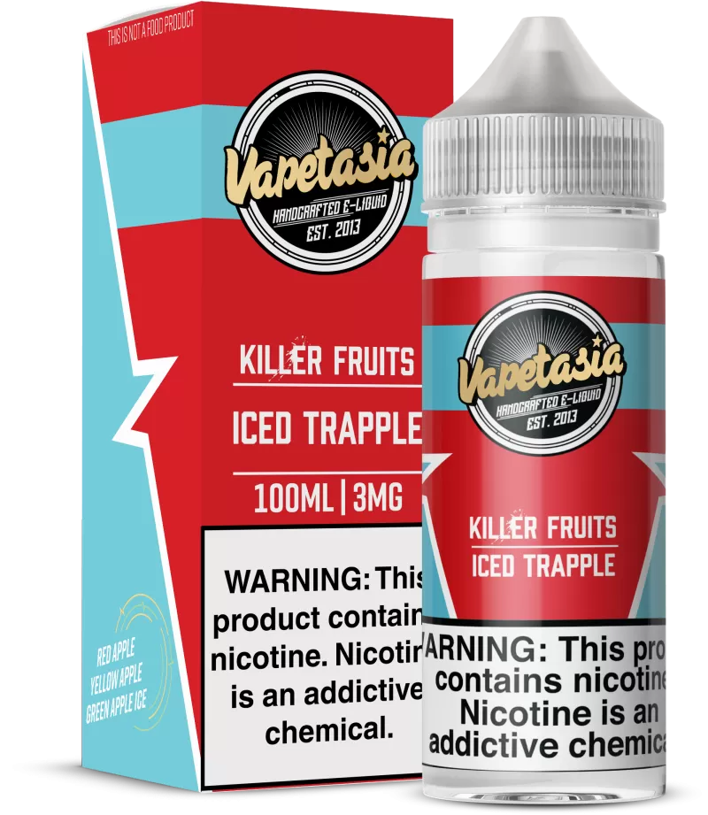 Vapetasia - Killer Fruits ICED Trapple - 100ML E-Liquid - 3MG