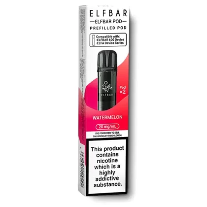 Watermelon Elfbar 600 Prefilled Pods - 20 mg/ml