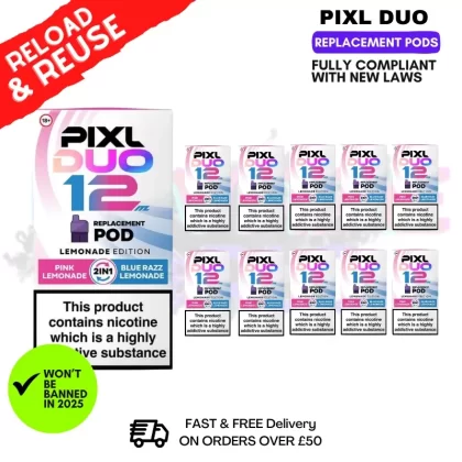 Lemonade Edition Pixl Duo Replacement Pods – Box Of 10