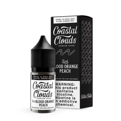 Coastal Clouds Salt Iced Blood Orange Peach eJuice - Vape Product; Vape Product, Vape Product
