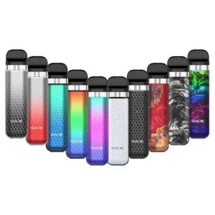 SMOK Novo 2X 20W Pod Starter Kit - Black Cobra, Fluid 7 Color (9BFEFE)