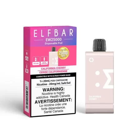 Elf Bar EW25K California Cherry Disposable Pod (25000 Puffs)