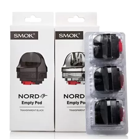 Smok Nord GT Replacement Pods - Colour#Transparent>Transparent Black