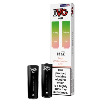 Sour Watermelon Kiwi IVG Air Replacement Pods - Vapeshop Co