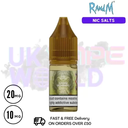 Banana Milkshake RandM Tornado 7000 Nic Salt 10ML eLiquid
