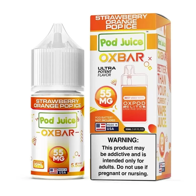 Pod Juice x OXBAR TF Strawberry Orange Pop Ice 30ml