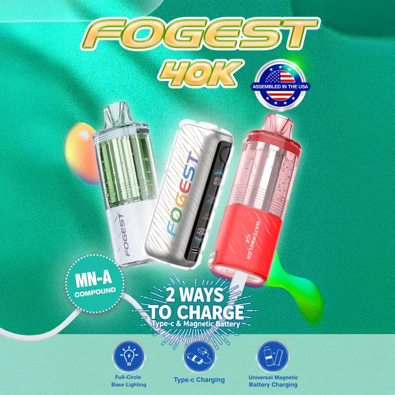Nixodine Edition | Assembled in USA | FOGEST XP 40K Disposable Device POD - 40,000 Puff - Strawberry Banana