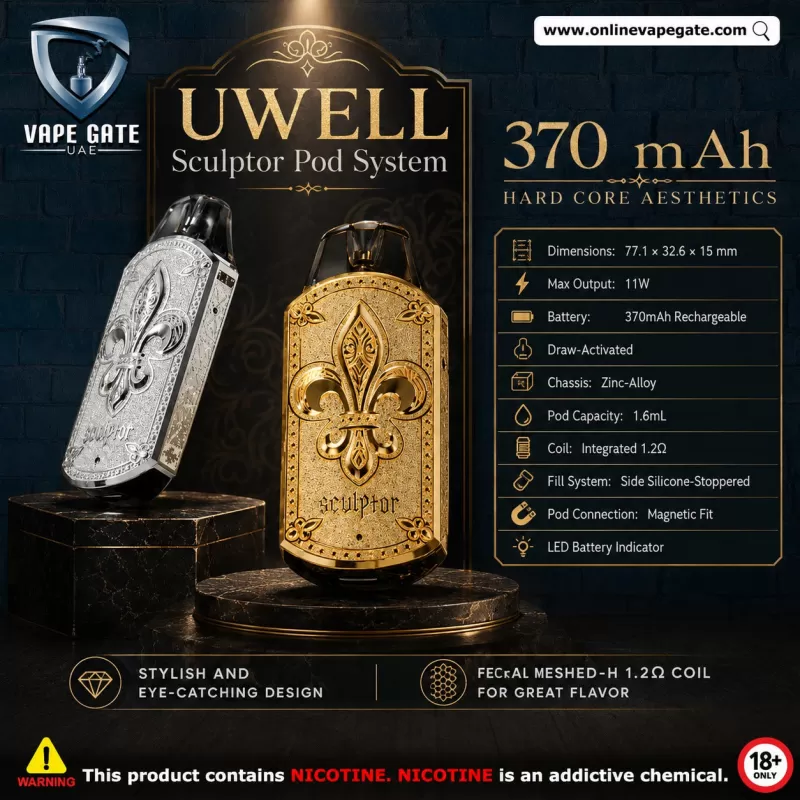 Uwell Sculptor Pod System (370 mAh) - Silver