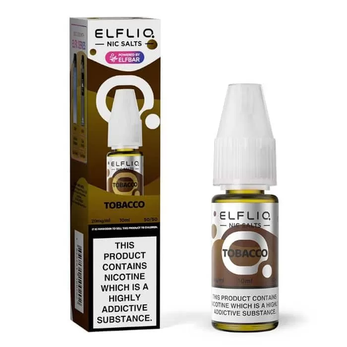 Tobacco ELFLIQ Nic Salts e Liquid 10ml – TPD - Vapestorm Co