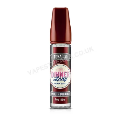 Dinner Lady Smooth Tobacco E-Liquid Shortfill - Vapestreams Co