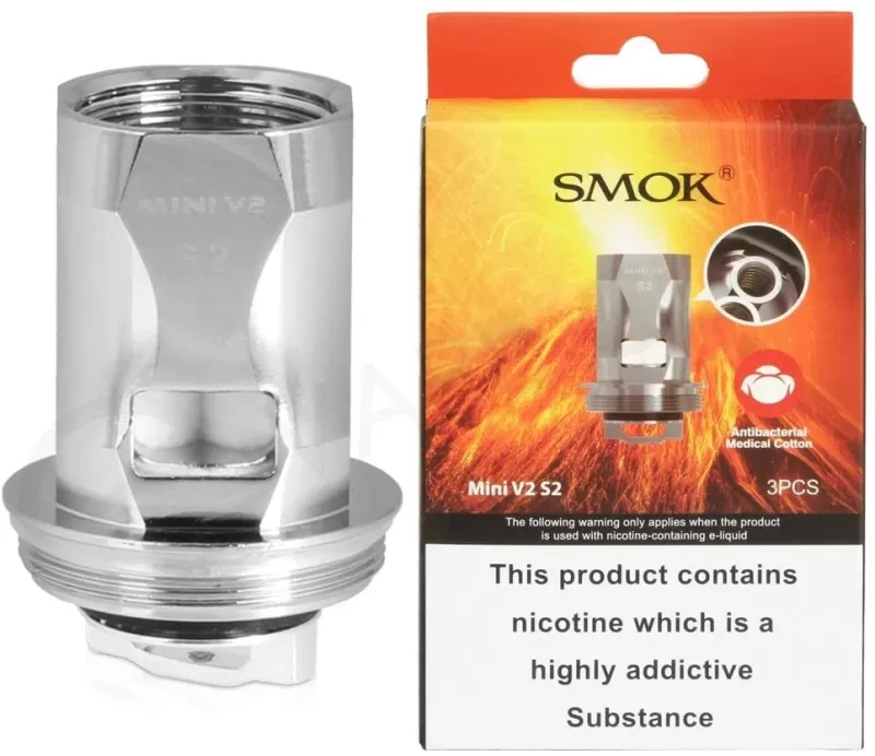 SMOK Mini V2 S2 Coils / SMOK Baby V2 S2 Coils / Smok R Kiss Coils – 0.15 Ohm 3-Pack - SMOK / 0.15 Ohm / 3 Coils