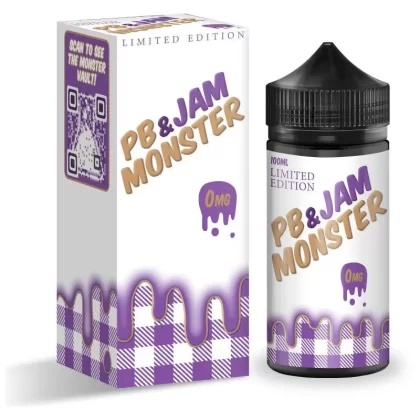 PB & Jam Monster Premium E-Liquid 100ml - Banana / 0mg