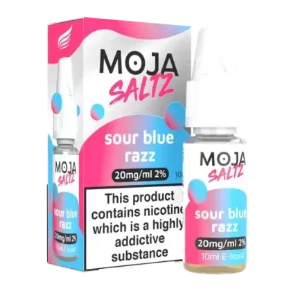 SOUR BLUE RAZZ – 10ML NIC SALT BY MOJA SALTZ 10MG(1%) | 20MG(2%)