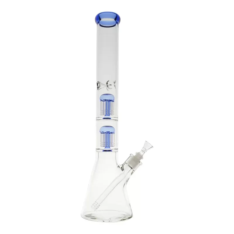 Double Colored Tree Perc Beaker – 18in