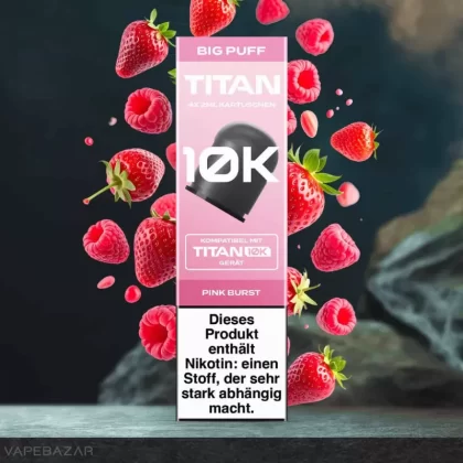 Titan 10k Kartuschen – Pink Burst (4er Pack) - TITAN / 20mg/ml