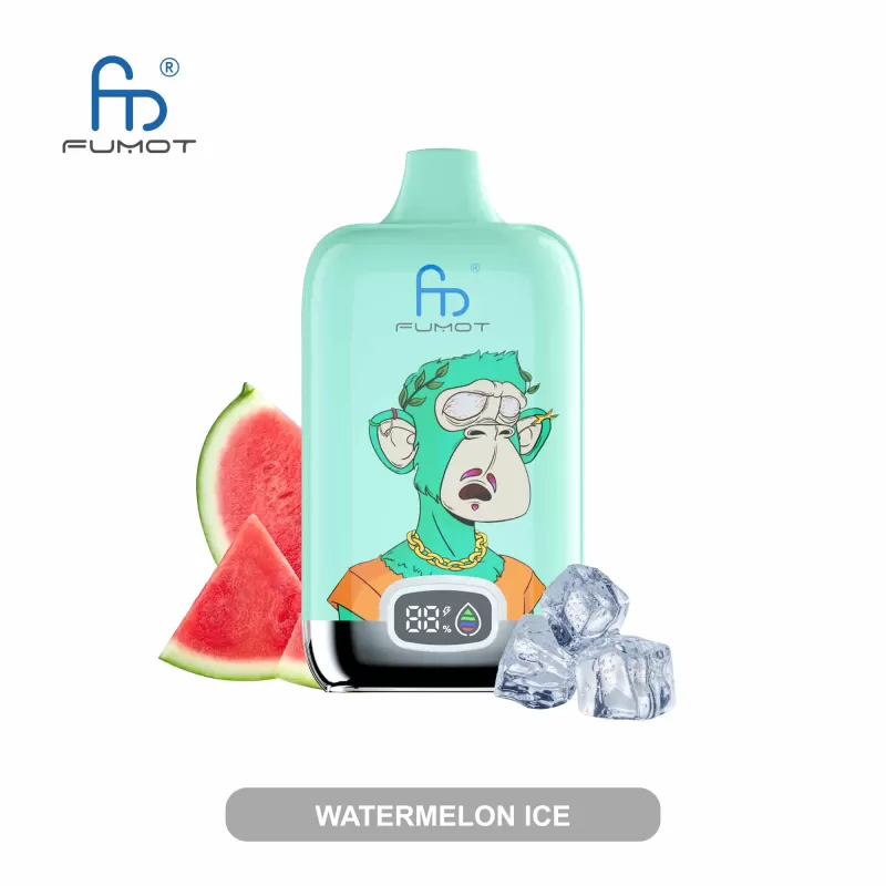 RandM Fumot Digital Box 12000 – 12K Puffs LED Display 850mAh Disposable Vape - 12000 puffs; Vape Product, Vape Product; Cool Mint, Watermelon Ice - Image 2
