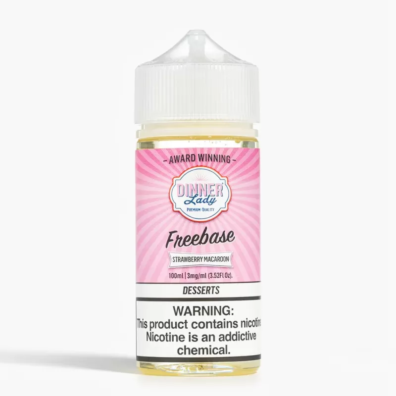 Dinner Lady – Strawberry Macaroon 100mL 70% VG E-Liquid - Vape Product, Vape Product (E9F0EF)