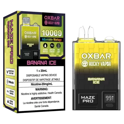 Rocky Vapor OXBAR Maze Pro Disposable – Banana Ice