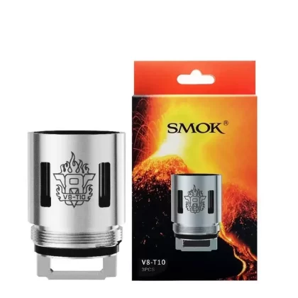 SMOK V8-T10 REPLACEMENT VAPE COILS - Option#T10 (0.12ohm) - Three Pack