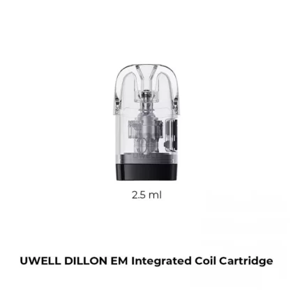 Uwell Dillon EM Replacement Pod Cartridge (4pcs/pack) - Resistance#0.6ohm>0.9ohm (39F529)