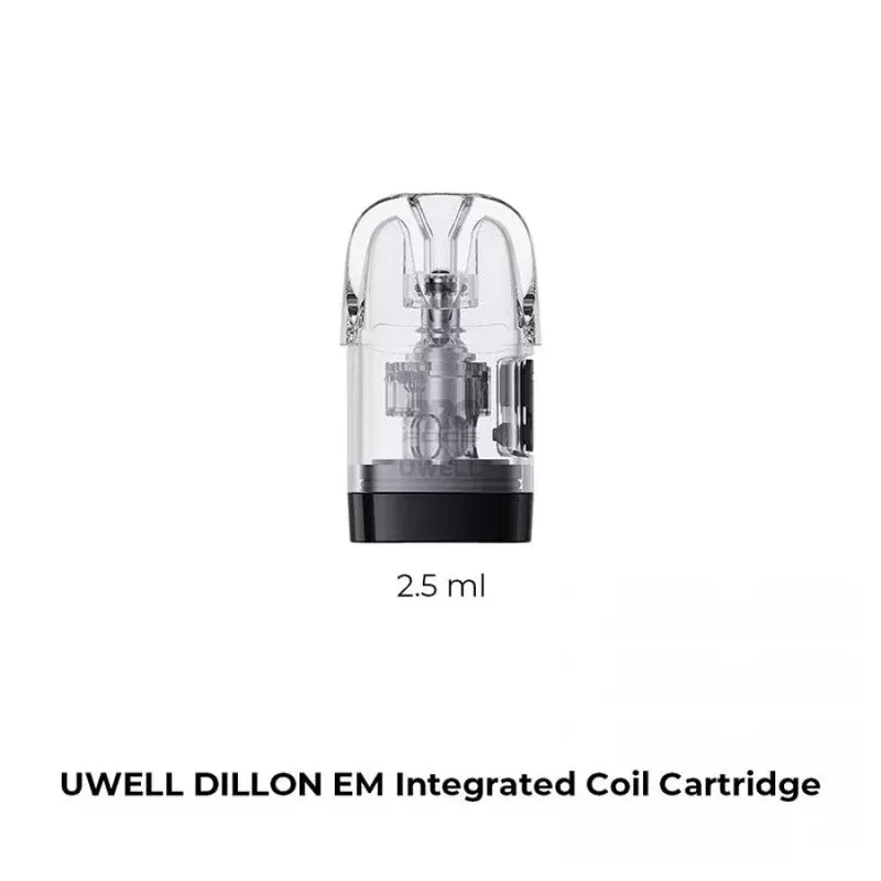 Uwell Dillon EM Replacement Pod Cartridge (4pcs/pack) - Resistance#0.6ohm>0.9ohm (39F529)