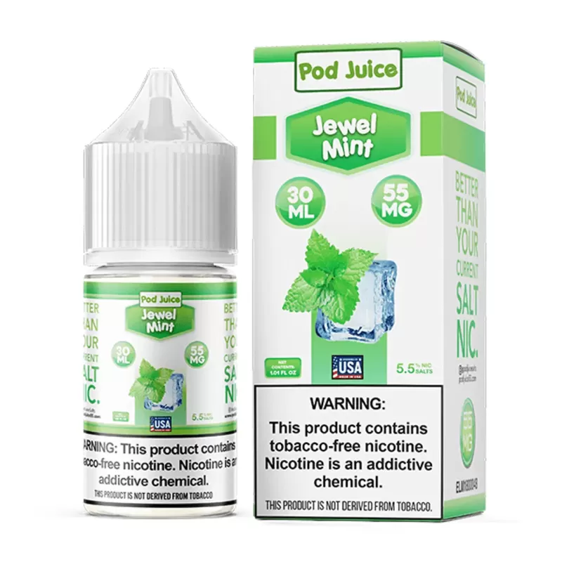 Pod Juice Jewl Mint Salt e-Liquid 30mL - Vape Product, Vape Product (7A7D22) - Image 2