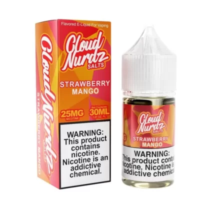 Cloud Nurdz Salts Strawberry Mango eJuice - 30mL 50mg