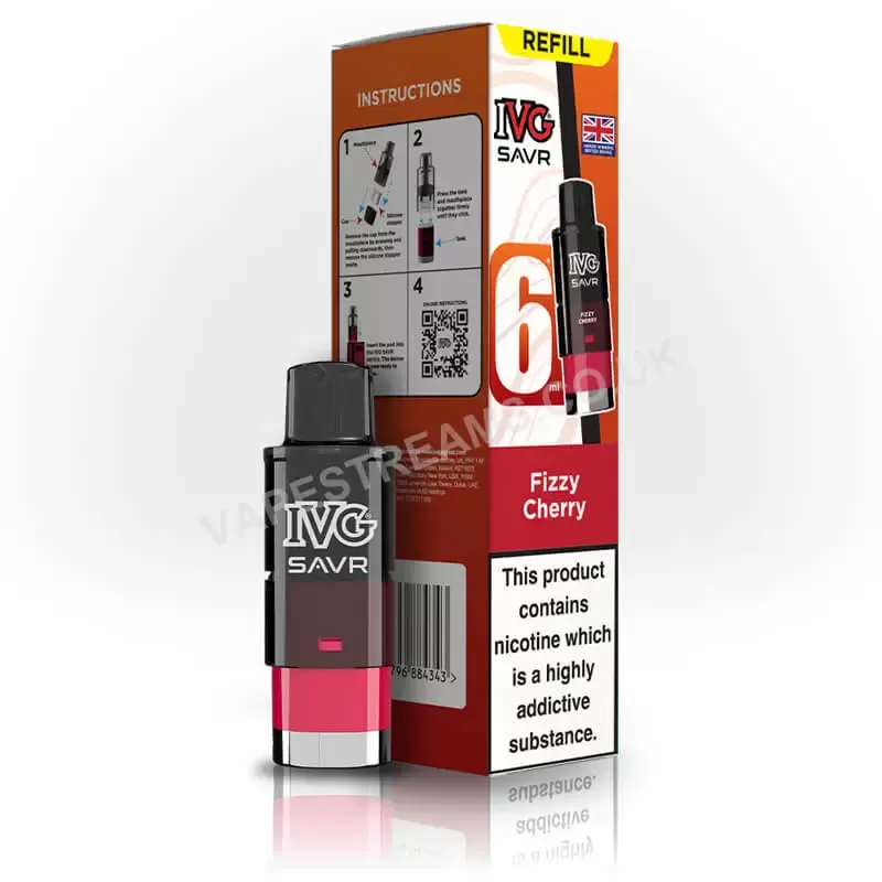 IVG SAVR Fizzy Cherry Prefilled Pod - Vapestreams Co