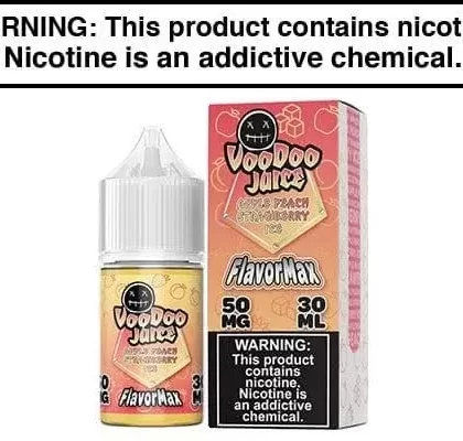 APPLE PEACH STRAWBERRY ICE BY VOODOO JUICE FLAVORMAX SALTS 30ML - Vape Product, Vape Product