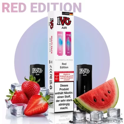 IVG AIR Pods – Red Edition (2er Pack) - IVG / 20mg/ml / 2ml / Nein
